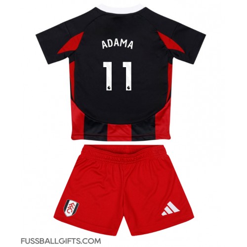 Fulham Adama Traore #11 Fußballbekleidung Auswärtstrikot Kinder 2024-25 Kurzarm (+ kurze hosen)